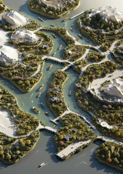3D rendering effect,Jade stone,Architecture,Chinese style,Ancient Chinese architecture,Courtyard,Pavilion,Bridge,Rock,Mountain,Rivers,Golden color,Pine,Mountains and rivers,Peach blossom,Shrub,Miniature landscape,3D,Depth of field,masterpiece,best quality,highly detailed,Amazing,finely detail,extremely detailed CG unity 8k wallpaper,score:>=60,incredibly absurdres,wallpaper,realistic,real,photo,landscape,foreshortening,minimap,<lora:MiniMap-LORA_604517072118071621_minimap:1>,
