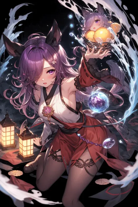 (masterpiece), full body, half naked, open kimono, mermaid scale, ethereal, delicate, flowing hair.