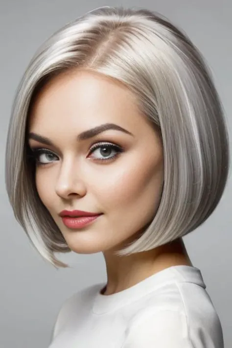 Alina from Poland, medium (chin-length:1.2) bob-cut [blonde:gray-blonde:.2] hair,