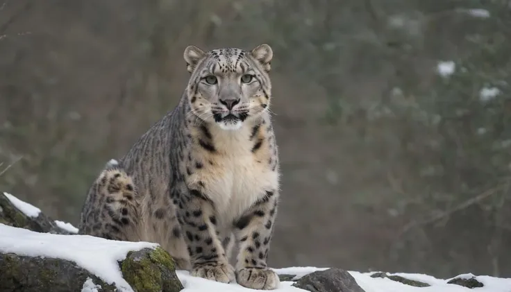 An elusive snow leopard. captured on a sony A6000