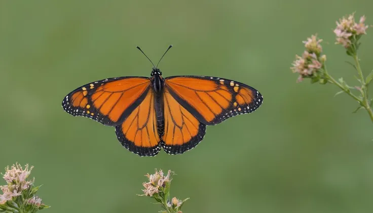 A migrating monarch butterfly. captured on a sony A6000

