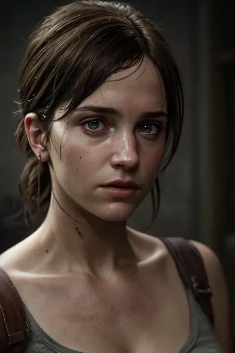 (the last of us:0.9), (Ellie:0.9), natural hair, realistic portrait, 4k, supreme detail, highly detailed, artstation, smooth, sharp focus, cinematic lighting