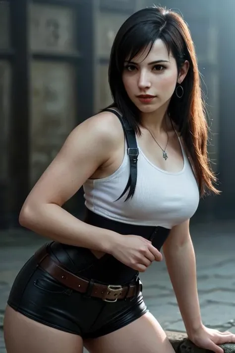 ((((beautiful face)))), perfect eyes), medium breasts, feminine and muscular, [big butt], <lora:YorForger-sver:1>, ((yor briar)), 1girl, hair flower, red eyes, gold hairband, two-sided dress, grey background, cowboy shot, blood on face, blood, cute face,