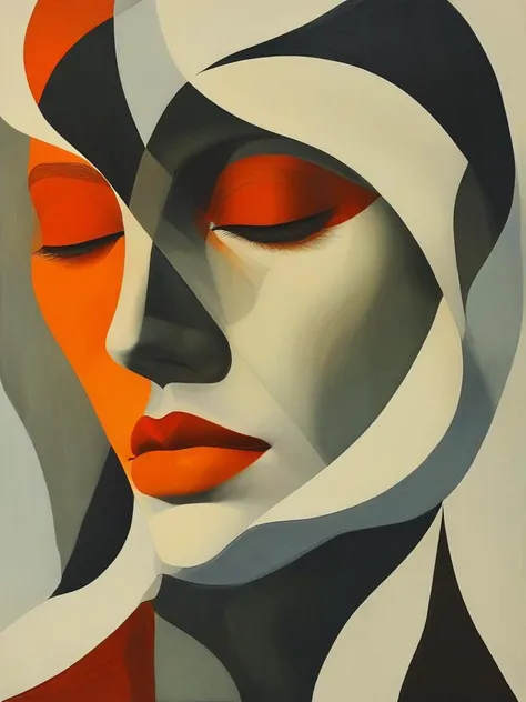 masterpiece,best quality,portrait of character ,style of Tomma Abts,illustration,<lora:tbh101-sdxl:1>,