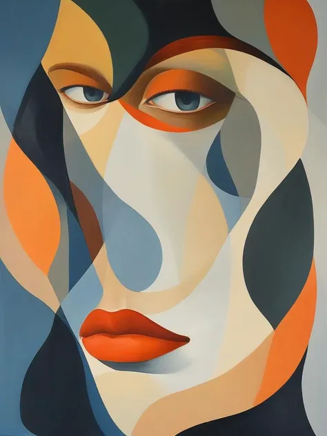 masterpiece,best quality,portrait of character ,style of Tomma Abts,illustration,<lora:tbh101-sdxl:1>,