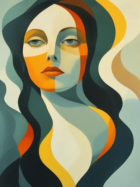masterpiece,best quality,portrait of character ,style of Tomma Abts,illustration,<lora:tbh101-sdxl:1>,