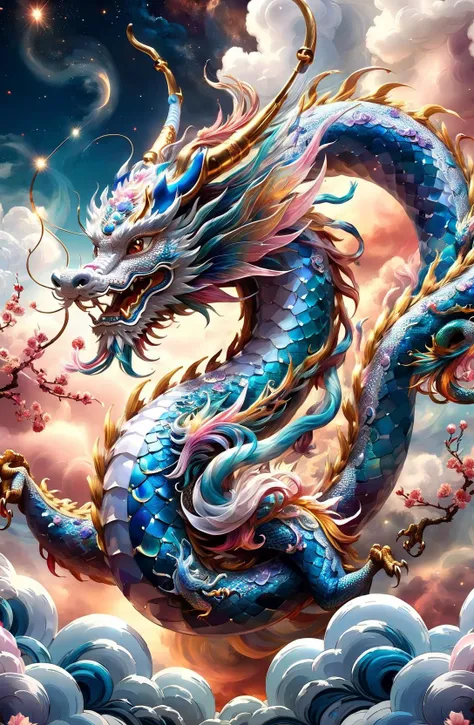 amazing quality, masterpiece, best quality, hyper detailed, ultra detailed, UHD, DOF, depth of field, HDR,
In the sky, the clouds artfully come together, forming the shape of an Eastern dragon with their wispy contours.
Covered by clouds, looming,
<lora:add-detail-xl:0.75>,
<lora:EnvyBetterHiresFixXL01:0.75>,
<lora:extremely_detailed:1.0>, extremely detailed,
<lora:EnvyInkSwirlXL01:0.6> swirling ink
<lora:ral-springfestival:0.6> ral-springfestival
<lora:ral-crztlgls:0.6> ral-crztlgls
SK_Fantasy