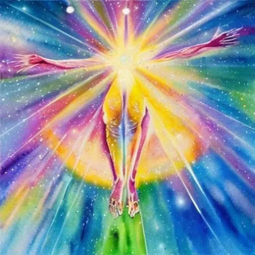 nouvis watercolor radiant being