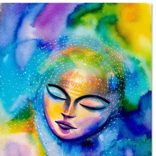 nouvis watercolor radiant being
