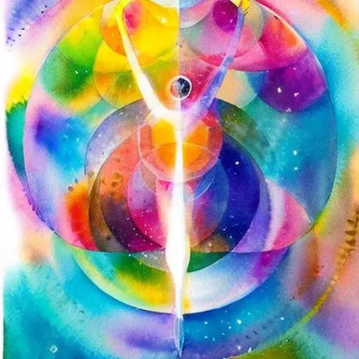 nouvis watercolor radiant being