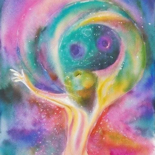nouvis watercolor radiant being