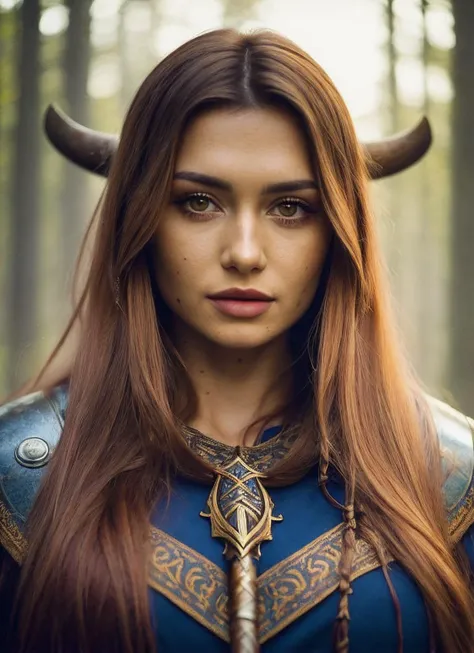 A stunning intricate full color portrait of (sks woman:1) as (viking warrior), (barbarian),  epic character composition, by ilya kuvshinov, alessio albi, nina masic, sharp focus, natural lighting, subsurface scattering, f2, 35mm, film grain, <lora:locon_wersow_v1_from_v1_64_32:1.25>