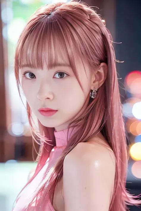 (best quality,masterpiece:1.2),8k,ultra high res,ultra detailed,best quality,looking at viewer,perfect lighting,flat light,ultra high quality,ultra high res,masterpiece,<lora:IkuEri:1>, pink hair