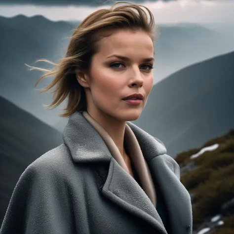 <lora:evaherzigova_sdxl:1> evaherzigova an, an attractive woman, on a (mountain-top), wearing a (coat), (heavy-rainstorm:1.1), 24mm, 4k textures, soft cinematic light, adobe lightroom, photolab, hdr clouds, intricate, elegant, highly detailed, sharp focus, ((((cinematic look)))), soothing tones, insane details, intricate details, hyperdetailed, low contrast, soft cinematic light, exposure blend, hdr,