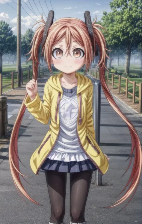 1 girl,cute,(looking at viewer:1.0), adorabel girl,cute face,details sky,handsome,young,juvenile,((masterpiece:1.4,best quality)),multiple details,eyeshadow,sfw, (medium shot:1.5),
gradiant eyes, hazel eyes, (long black lycra pantyhose:0.8),(enjucasual),
<lora:EnjuFullLoCon:1>,<lora:add_detail:0.8>, <lora:more_details:0.34>