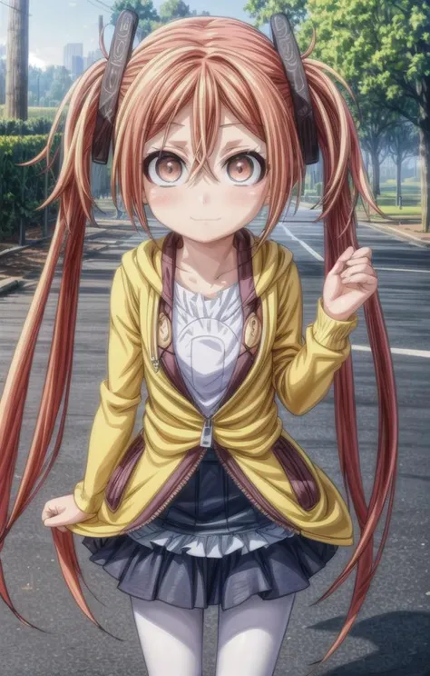 1 girl,cute,(looking at viewer:1.0), adorabel girl,cute face,details sky,handsome,young,juvenile,((masterpiece:1.4,best quality)),multiple details,eyeshadow,sfw, (medium shot:1.5),
gradiant eyes, hazel eyes, (long black lycra pantyhose:0.8),(enjucasual),
<lora:EnjuFullLoCon:1>,<lora:add_detail:0.8>, <lora:more_details:0.34>