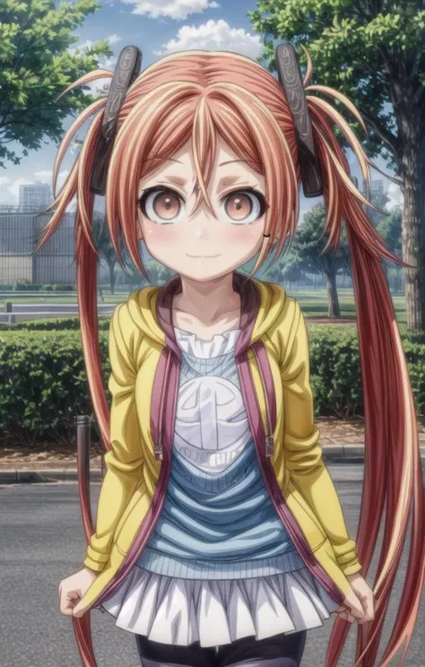 1 girl,cute,(looking at viewer:1.0), adorabel girl,cute face,details sky,handsome,young,juvenile,((masterpiece:1.4,best quality)),multiple details,eyeshadow,sfw, (medium shot:1.5),
gradiant eyes, hazel eyes, (long black lycra pantyhose:0.8),(enjucasual),
<lora:EnjuFullLoCon:1>,<lora:add_detail:0.8>, <lora:more_details:0.34>