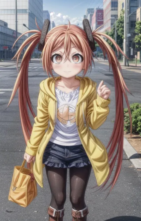 1girl (masterpiece) (best quality)(shiny hair)(shiny skin), Ruby Hoshino, 1 girl, Solo, Ruby Hoshino, Symbol-shaped pupil, (left star-shaped pupil:1.5), (red eye, star in left eye:1.5), Symbolic eye, Long hair, Blonde hair, Bangs, Blush, (Side ponytail: 1.1), baggy clothes, side tie panties, barefoot, Girls in shirts only, baggy shirts,