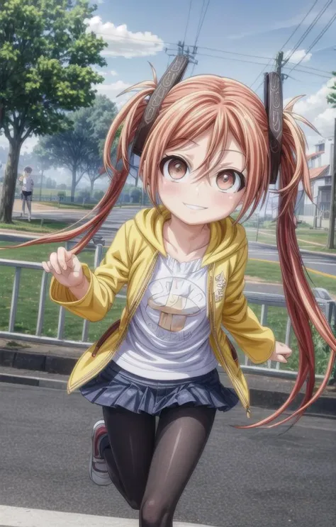 1 girl,cute,(looking at viewer:1.0), adorabel girl,cute face,details sky,handsome,young,juvenile,((masterpiece:1.4,best quality)),multiple details,eyeshadow,sfw, (medium shot:1.5),
gradiant eyes, hazel eyes, (long black lycra pantyhose:0.8),(enjucasual),
<lora:EnjuFullLoCon:1>,<lora:add_detail:0.8>, <lora:more_details:0.34>
