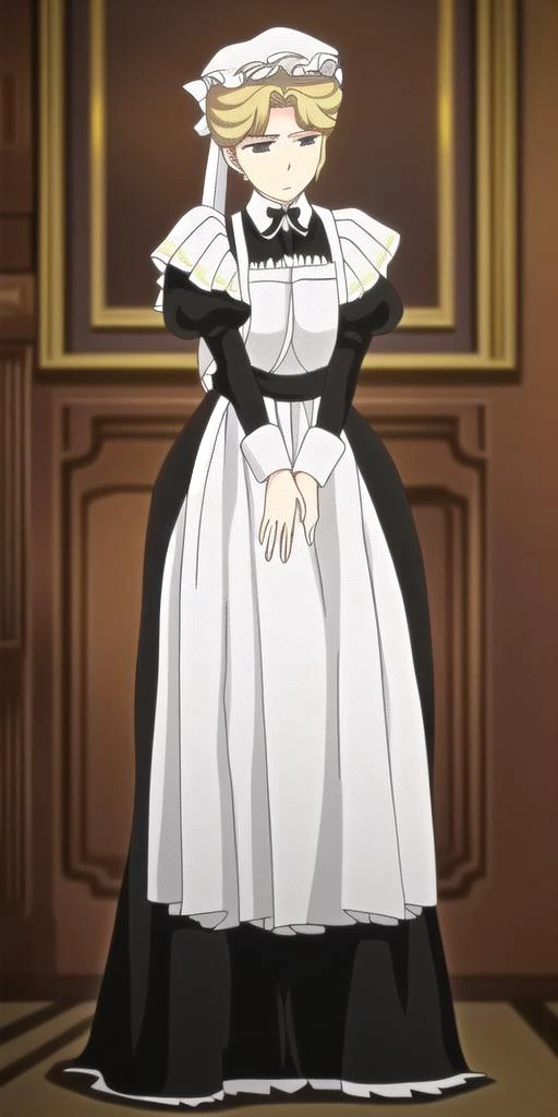 <lora:Maria_VMV2:0.7> maria_vm, victorian_maid_uniform, standing, solo