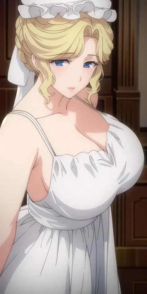 <lora:Maria_VMV2:0.7>, Maria_VM, huge_breasts, standing, solo, sundress,, masterpiece, best quality, detailed face, detailed eyes, highres,
