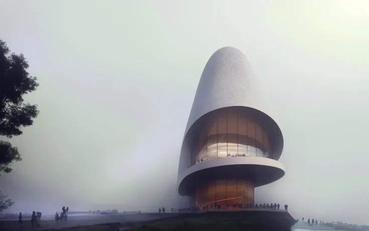 cultural building,beautiful lighting,fog,water,perspective,
extremely detailed,best quality,masterpiece,high resolution,8k,