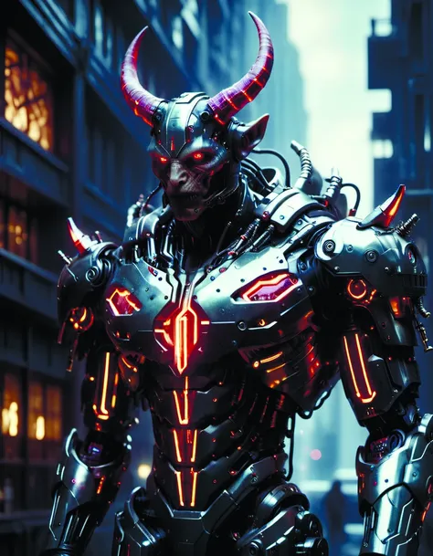 cyber punk,android cannon mindar from japan,oni,japanese demon,3d beeple,portrait,japanese neon red kanji,character,unreal engine,intricate,sparking hornwort,broken robot,beeple,octane,epcot,shadows of colossus,glitch,glitchcore,organic,forest druid,hellscape,futurescape,greg rutkowski very coherent symmetrical cinematic,key,hyper realism,high detail,8k,iridescent accents,albedo from overlord,the library of gems,by diegocr,intricate. intricate wu,wlop,dan mumford. concept,iridescent accents intricate,scifi <lora:RoboXLv2:0.8> DonMD3m0nXL <lora:DonMD3m0nXL-000010:0.7> <lora:add-detail-xl:1.6> future city,science fiction <lora:Future_Citys_xl-000012:0.6> teslapunkai <lora:TeslaPunkAIv2p:0.5> monster <lora:fx-monsters-xl-meatsack:0.4> c1bo <lora:just_another_Cyborg_LoRa_SDXL-000009:0.3>