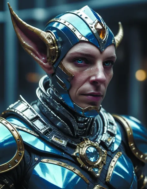 front shot of a court jester!!!! character,polished,glossy,holographic metallic,bionic futurism,robotic cyborg,85 mm f 1. 8,ominous elegant luminous intricate quartz highly detailed concept,polygonal shards,sharp focus ray tracing cinematic masterpiece fine portrait,by greg rutkowski,scifi <lora:RoboXLv2:0.8> <lora:add-detail-xl:1.6> future city,science fiction <lora:Future_Citys_xl-000012:0.6> c1bo <lora:just_another_Cyborg_LoRa_SDXL-000009:0.5>