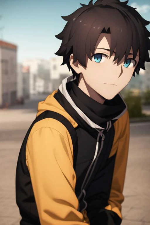 masterpiece, best quality, high quality, 1boy, solo, male focus, looking at viewer, upper body, <lora:fujimaru_ritsuka:0.76>, fujimaru_ritsuka, <lora:animemix_v3_offset:0.30>