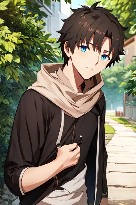 masterpiece, best quality, high quality, 1boy, solo, male focus, looking at viewer, upper body, fujimaru_ritsuka,  <lora:fujimaru_ritsuka:0.7>