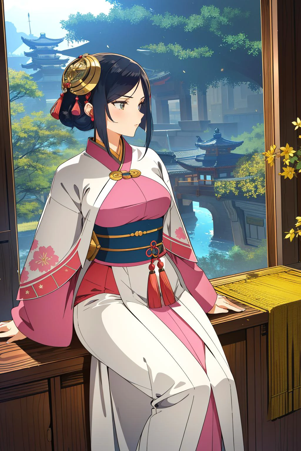 1girl, (stylized by Paul Ranson:0.9) , pleasant Kintsugi of a majestic, Harsh Fluffy 79 year old well-built Yuan Dynasty ([Yennefer of Vengerberg:Dwemer:1] of Awe:1.3) Theurge, she is and Orc, she is feeling very fearful, dressed in a very 1950S Suburbia Soothing contrasting colors Evening wear from the Iron Age, she has Two-Tone hairstyle, she has a Modular Shinto electric pink Trinkets, Fortress Tattoo, from inside of a Baggy Skyrim, crowded flowers and Libra constellation in background, Stormy weather, Wide view, Sketched, Wonder, masterpiece, Westernpunk, waning light, F/1.8, Albumen, crisp lines, made of Moss, pale skin, intricate detailed face, dslr, most beautiful artwork in the world