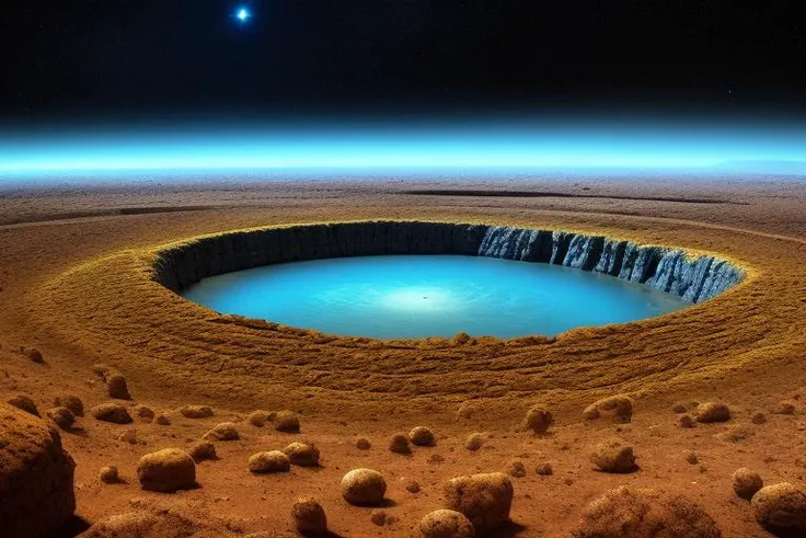 a landscape of alien planet, bioorganic structures,cosmic anomaly, details