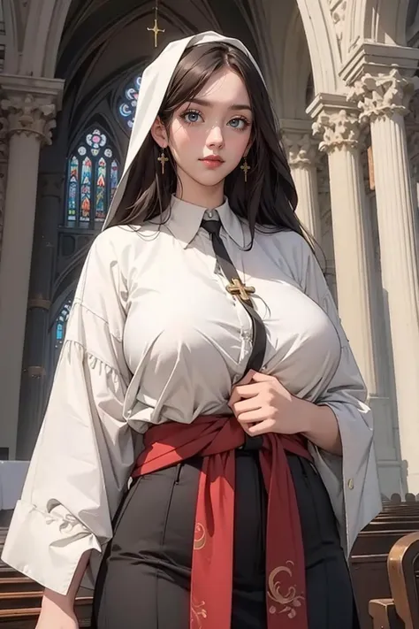 :old religious painting: :huge sagging breasts: :church mural: