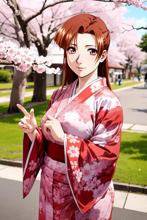 (RAW photo, best quality), 1girl, outdoor, cherry blossom, kimono,
<lora:innai_kansen_shiromiya_asuka_v2_2:1.1>, shiromiya asuka,