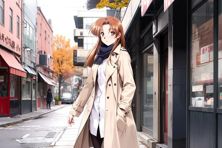 (RAW photo, best quality), 1girl, autumn, city streets, windy, scarf, trench coat,
<lora:innai_kansen_shiromiya_asuka_v2_2:1>, shiromiya asuka,