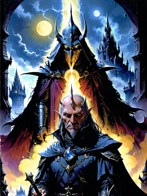 A wolfman (realoriginal style),(Characteristics of Vampires),(game concept art), blue eyes,white face,one man,(Features include the intricate details of the priest attire, with a focus on the white robe, black collar, and ornate cross.),dynamic pose, cute antenna, best quality, super detail, HD rendering