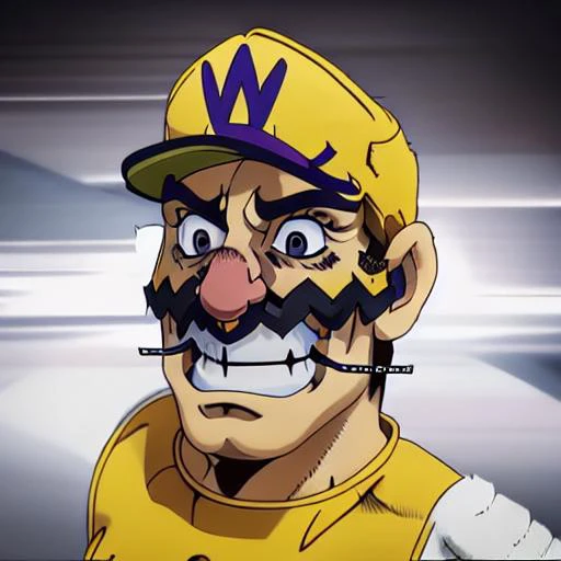 <lora:wario_v1:0.8>, full body shot, Wario, solo, mustache, gloves, grin, facial hair, (yellow shirt), brown hair, white gloves, hat with the letter "W" on it, photorealistic, posing for camera, Very detailed, clean, high quality, sharp image,