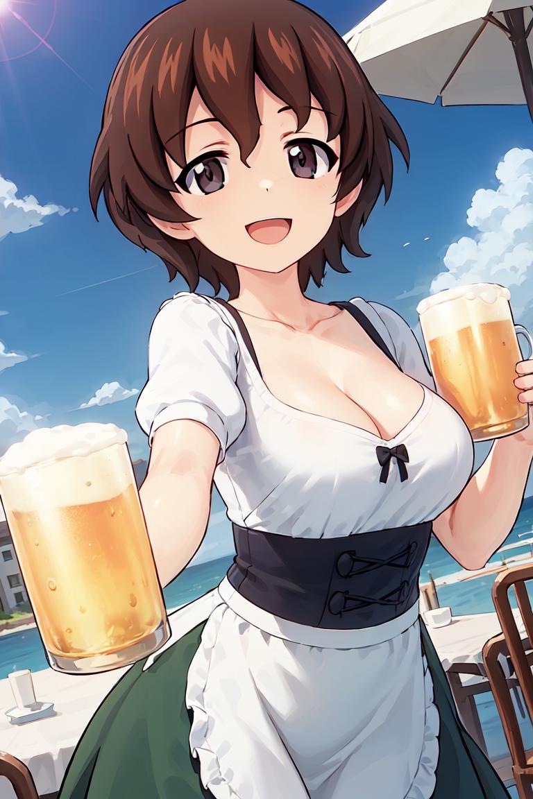 Girls und Panzer Akaboshi Koume Koume no uniform v1.0