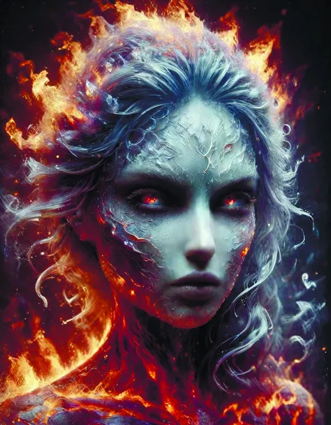 a fluid demon of ice,intricate,beautiful,swirly hair,cloudy sky,film noir,haunting,elegant,red goth silk,fine objects,realistic shaded lighting poster Bouguereau,IlyaZhnaw Verehin,Agnes Cude,faize <lora:faize-sdxl:0.8> DonMD3m0nXL <lora:DonMD3m0nXL-000010:0.7> <lora:add-detail-xl:1.6> watce <lora:watce-sdxl:0.6>,by diegocr