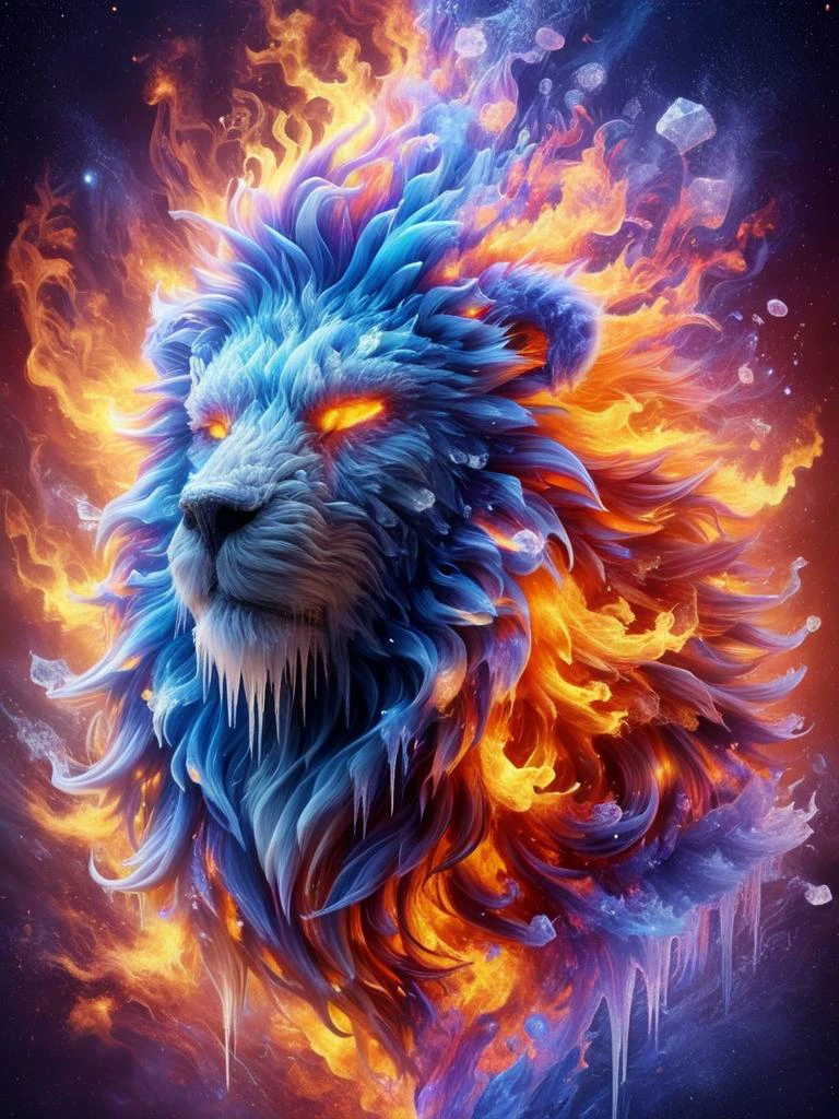 Astral Aura, an award-winning photo of an animal, hyperrealistic, astral, colorful aura, vibrant energy <lora:faize-sdxl:1> faize