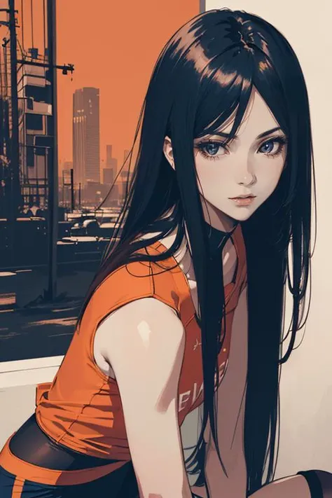 masterpiece, best quality, (photo realistic:1.0, professional Octane render, Dreamy girl of Good, behance, wearing Compelling Modern dark orange Cycling shorts, Infected Braces, Geass, at Clinic, split diopter, highly detailed, film grain, Canon EF, L USM, High Contrast, wallpaper