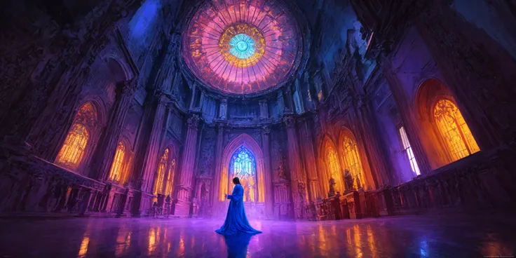 sacred temple interior, , masterpiece, best quality, ultra high res, beautiful, visually stunning, elegant, incredible details, award-winning art, <lora:epiNoiseoffset_v2:1><lora:aofks - AnatoFinnstark:0.6>, aofks , <lora:add_detail:0.4>, , orange theme,purple theme, <lora:jkrz - JakubRozalski:0.35>