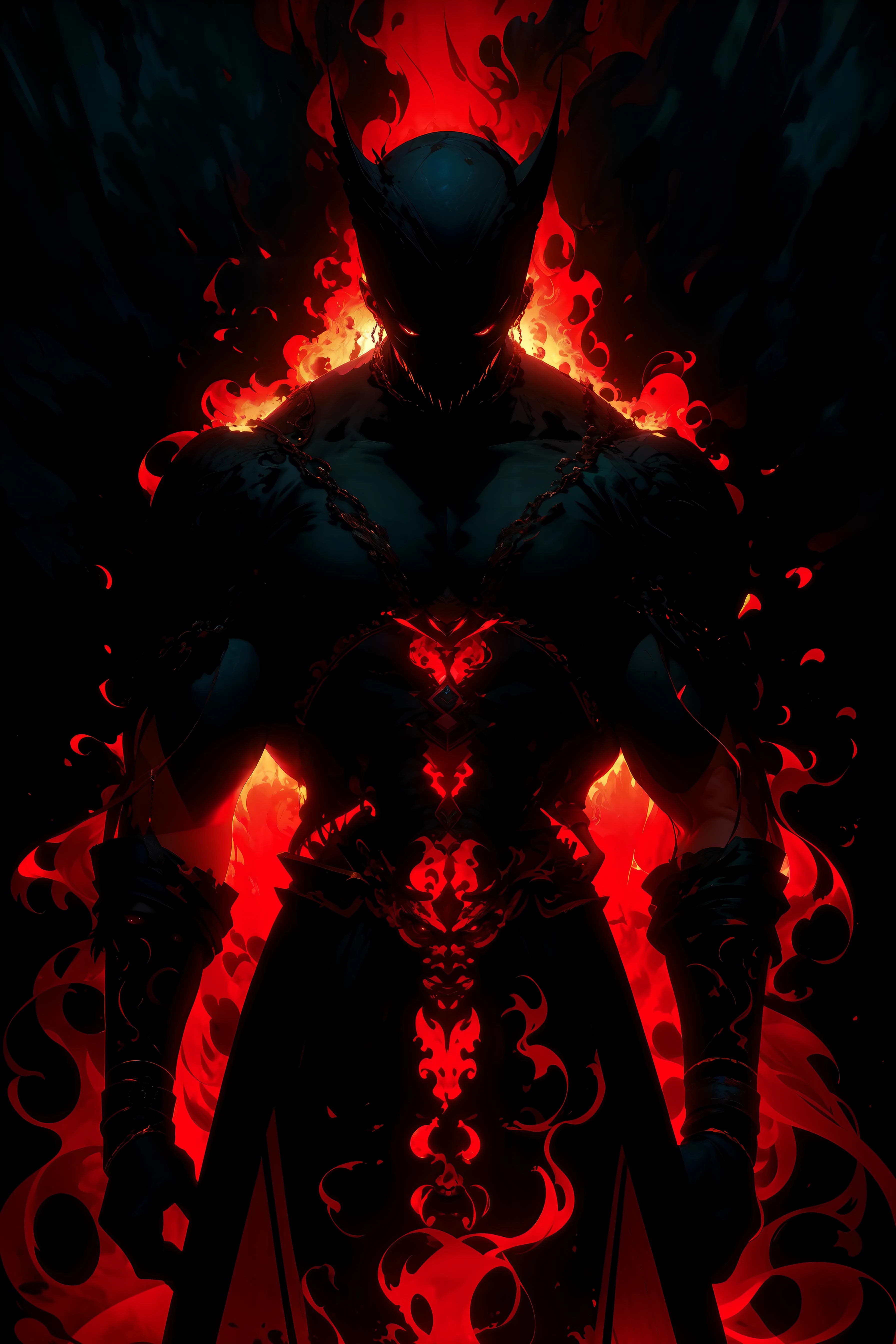 masterpiece, best quality, ultra high res, beautiful, visually stunning, elegant, incredible details, award-winning painting, (dark art:1.1), deep shadow, (dark theme:1.2), <lora:r1ge - AnimeRage:1>, r1ge, energy, aura,