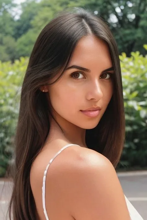 raw photo, rim lighting, two tone light, professional photoportait, closeup of a beautiful young beautiful woman carynm <lora:carynm:0.8>, upper body, summer dress, centered, park in background, (highly detailed skin, full sharp: 1.2) <lora:polyhedron_skinny_all:0.3> <lora:LowRa:0.2>, analog photo, film grain, Fujifilm XT3