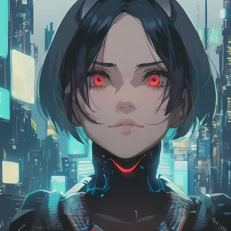 masterpiece, best quality, ((aesthetic face cyberpunk girl character)), futurism, Afukuro, Kawacy, Kawacy, Keisan, Interesting Locations, Dynamic Perspectives