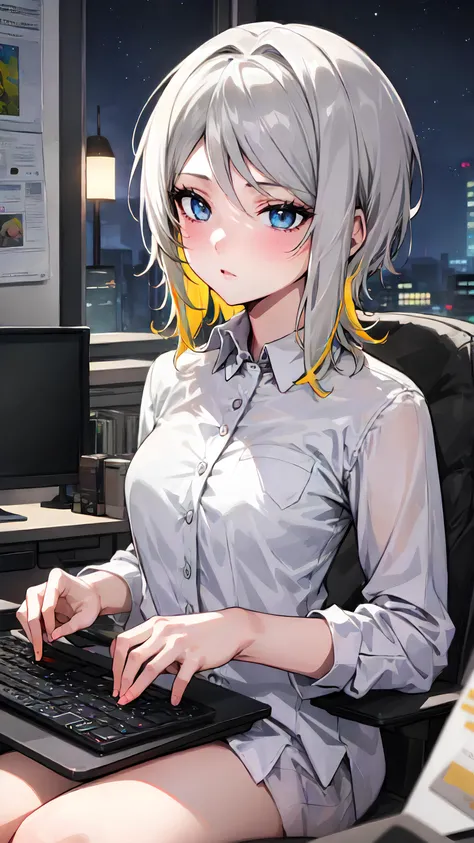 masterpiece, best quality, girl face, blue eyes