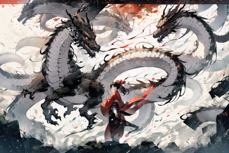 year of the dragon, lunar new year, chinese silk robes, Chinese New Year, celestial flying dragon soaring through the air, festival, chinese lanterns, text 2024, (fireworks:1.5), firecrackers <lora:DW-000008:0.3> <lora:LAS:0.5> masterpiece,<lora:add_detail:0.6>, <lora:20230524172014:0.6>, <lora:ChineseDragon_v02:0.3> <lora:Chinese dragon:0.3> <lora:wyy:0.6> wyy_style <lora:æ¦ä¾ V1:0.4>