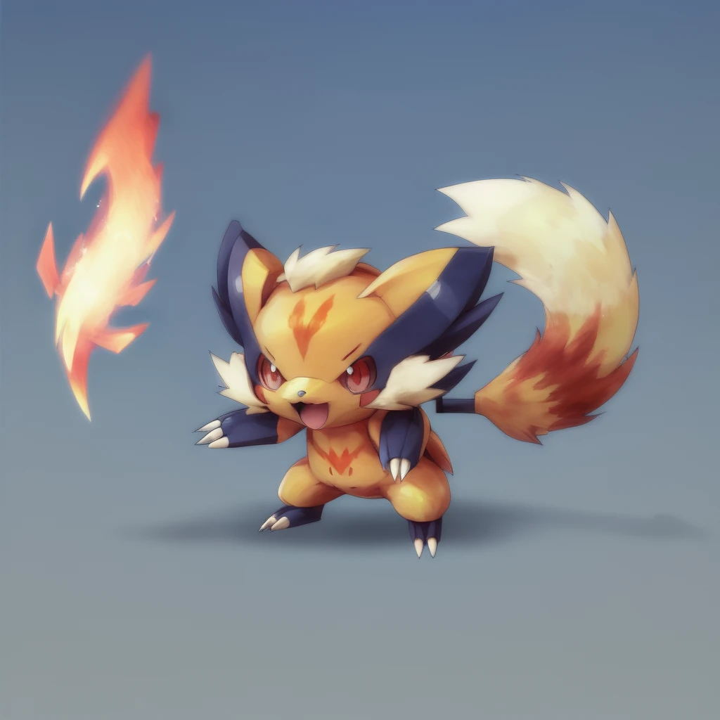 a wolverine, Fire type<lora:EnvyMonXL01:1>