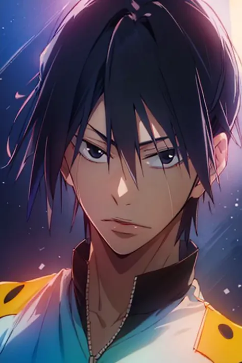 (best quality:1.1), (masterpiece:1.4), , looking at viewer, , , , (semi-realistic:1.4), 1boy, solo, male focus, <lora:shunsuke_imaizumi:0.94>, shunsuke_imaizumi, black hair, black eyes, hair between eyes, , , HDR