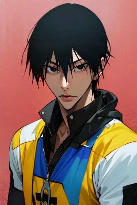 (best quality:1.1), (masterpiece:1.4), , , , depth of field, , (realistic:1.4), 1boy, solo, male focus, <lora:shunsuke_imaizumi:0.82>, shunsuke_imaizumi, black hair, black eyes, hair between eyes, scarecrow costume, soft science fiction,